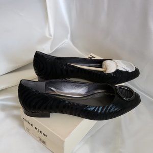 Anne Klein OHARE Zebra Print Flats - 10 M